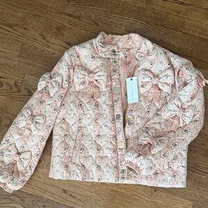 LoveShackFancy Gianna, porcelain blush Quilted Jacket